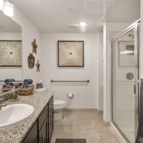 Bathroom large bathroom with walk-in shower