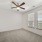 ceiling fan and light fixtre in bedroom
